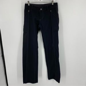 Kuhl Women's Wide Leg Pants in Black with Contrast Stitching